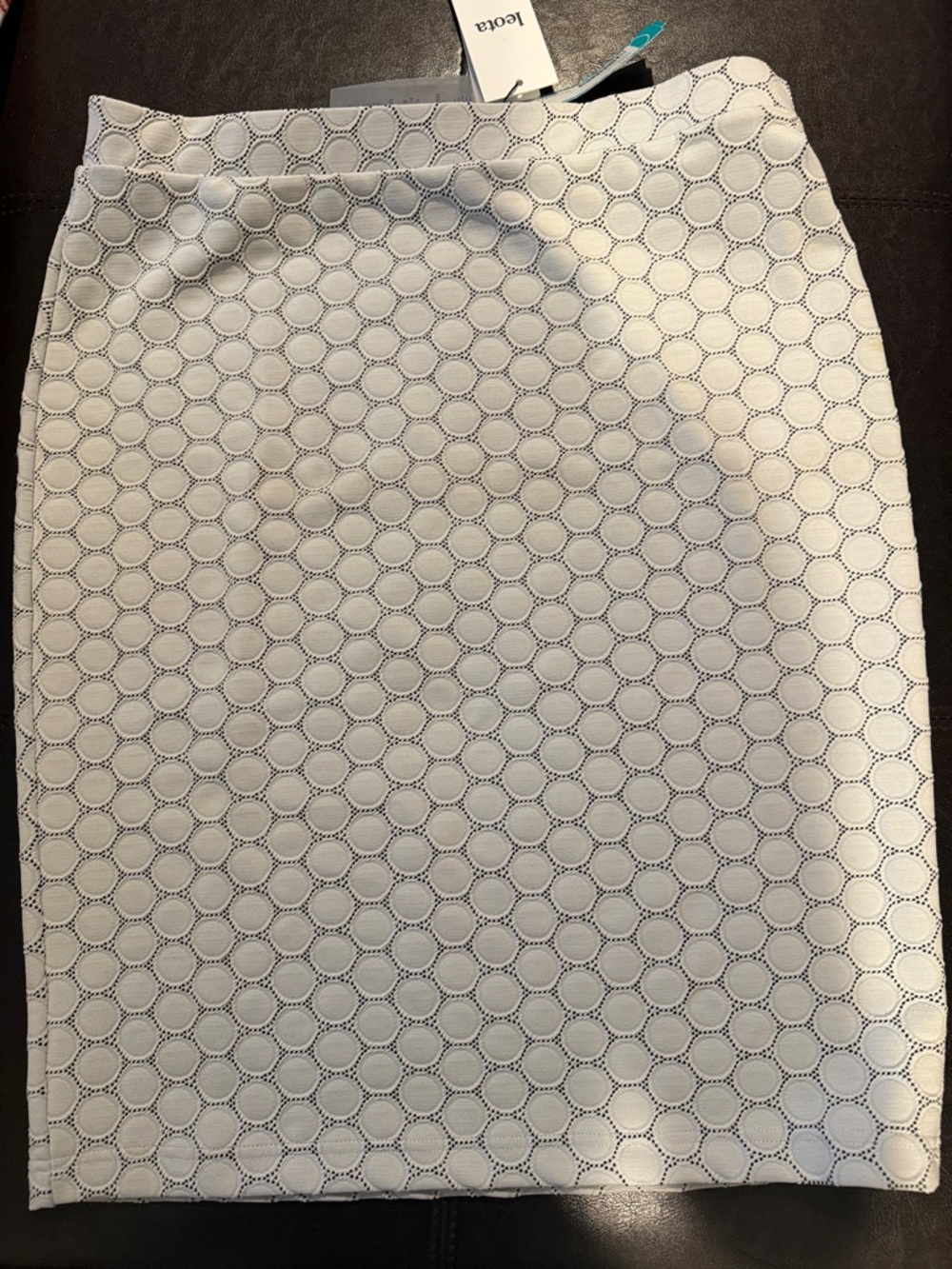 Leota White Eyelet Pencil Skirt